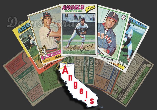 1975 Topps -79 California Angels 50 Card Team Starter Set / Lot